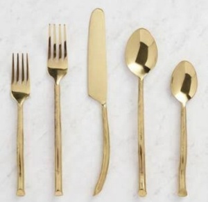 Juego de Cubiertos Desechables de Acero Inoxidable Plateado de Diseño Moderno Único Hecho a Mano de la Mejor Calidad, Cuchara de Restaurante para Bodas - Product Image 3