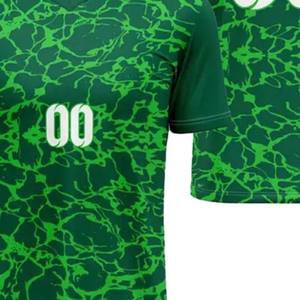 Camiseta de fútbol para hombre al por mayor, nuevo diseño con medias mangas personalizadas, de secado rápido, antiarrugas, ropa de fútbol totalmente personalizada - Product Image 6