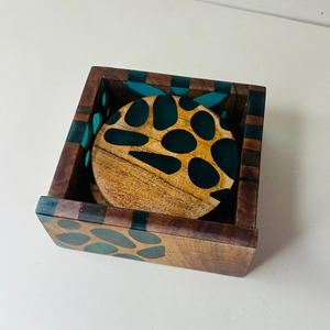 ชุดอุปกรณ์ครัวส่วนตัวทำจากไม้ที่รองแก้วกาแฟเป็นมิตรต่อสิ่งแวดล้อมสำหรับใช้บนโต๊ะอาหารของขวัญ - Product Image 1