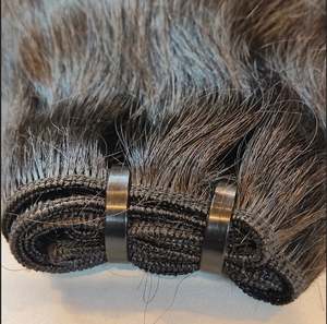 Extensions de cheveux humains indiens Remy de grande longueur, double trame, double trame machine, volume épais, haute densité, prix en gros, non traités chimiquement - Product Image 1