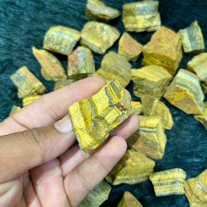 หินไทเกอร์อายสีเหลืองขัดเงาคุณภาพสูง ขายส่ง หินดิบ คริสตัล แฟชั่น ฮิต บำบัดรักษา ตกแต่ง ทำเครื่องประดับ พลังงาน - Product Image 6