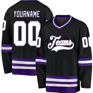 Jersey de Hockey sobre Hielo Sublimado Personalizado de Alta Calidad con Tela Transpirable de Secado Rápido y Antibacteriana, Jersey Deportivo OEM - Product Image 1