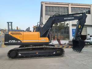 Excavadora de orugas HYUNDAI de 22 toneladas de Corea del Sur usada 99% nuevos componentes de núcleo de bomba PLC de motor Cummins - Product Image 3