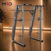 Máquina Smith, Rack de Sentadillas, Rack de Pesas, Estación de Dominadas, Almacenamiento de Pesas, Equipo de Entrenamiento de Fuerza para Gimnasio en Casa