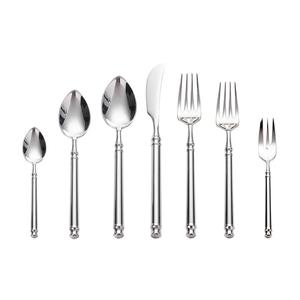 เครื่องใช้บนโต๊ะอาหารทำจากสเตนเลสเคลือบเงาสีทองพร้อมที่จับชุดช้อนส้อมแบบพกพาปลอดภัยและมีสุขภาพดี - Product Image 3