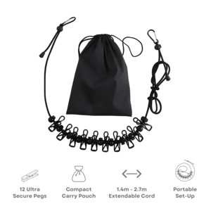 Séchoir à linge portable en acier inoxydable, pliable et suspendu, idéal pour les voyages en extérieur - Product Image 3