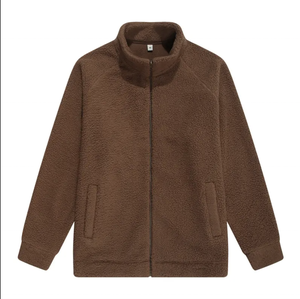 Veste polaire coupe-vent personnalisée pour homme, sweat-shirt épais en velours pour l'hiver, col roulé en polyester, décontracté - Product Image 1