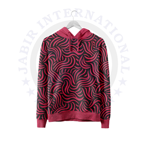 เสื้อมีฮู้ดผ้าคอตตอนรุ่นเฮฟวีเวตสำหรับผู้ชายเสื้อแนวสตรีทเสื้อสเวตเชิ้ตมีฮู้ดแบบสวมหัวเปิดไหล่ตกลายพิมพ์ดิจิตอล - Product Image 1