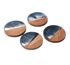 Top Quality Customize Manufacturer Wooden coaster Set Natural Round <b>Cup</b> <b>Mat</b> Wood Coasters for Office and Home Use - Product Image 6