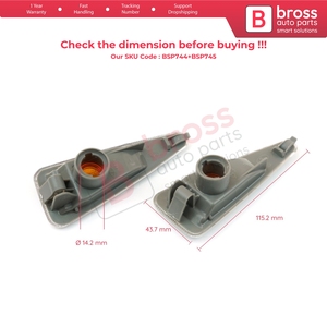 ไฟเลี้ยวข้าง BSP744+BSP745 2 ชิ้น 8200602763 65 ซ้าย ขวา สำหรับ Sandero Symbol Thalia 2 - Product Image 5