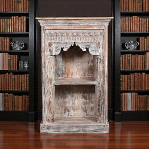 Rustic <b>Wooden</b> Bookshelf for Home Office Living Room Bedroom School Hotel with Durable Metal Cabinet Design - Product Image 2