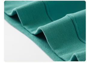 Alta calidad cuello redondo tela Unisex manga larga liso cuello redondo hombres Oversize logotipo personalizado sudaderas con capucha sudadera para hombres - Product Image 4