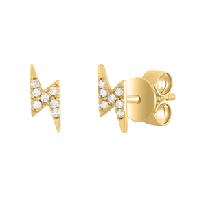 Boucles d'oreilles en or massif avec diamant à la mode pour femmes accessoire de mode Premium pour anniversaire fiançailles mariage prix de gros - Product Image 1