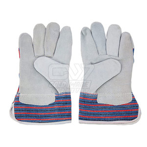 Gants de travail en cuir véritable pour hommes Gants de travail de sécurité Gants de travail de couleur unie - Product Image 6