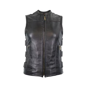 Winter Fashion Leather Women <b>Vest</b> Coat Waistband <b>Vest</b> Out Wear for <b>Ladies</b> Cowgirl Leather <b>Vest</b> for Sale - Product Image 5