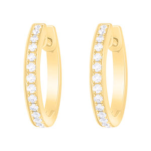 Elegantes pendientes de gota de oro macizo de 18 quilates Diamante de ajuste de punta de moda para bodas Precios al por mayor - Product Image 6