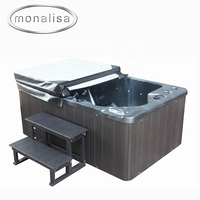 Baignoire de massage à air extérieur populaire en acrylique, spa de loisirs moderne pour hôtel, mini-piscine spa à remous