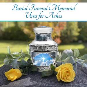 Urna de Cremación Artesanal, Mini Cruz de Aluminio, Recuerdo del Cielo, Pequeña, Tradicional, para Cenizas Funerarias, Suministros Al por Mayor - Product Image 3