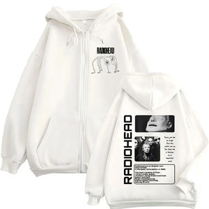 Rock Band Radiohead The Bends Zipper Hoodies Hommes Mode Hip Hop Vintage Zip Up Sweats Vestes Manteau Surdimensionné Streetwear - Product Image 2