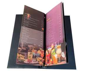 Porte-menu en cuir PU sur mesure, format A4, pour hôtel et restaurant, avec clip, logo en acrylique, design moderne, couleur personnalisée, certifié ISO9001 - Product Image 3