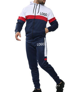 Ensemble de survêtement pour homme tendance, t-shirt et pantalon empilés, polyester, été, taille plus, deux pièces, entraînement personnalisé - Product Image 3