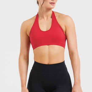 Soutien-gorge de sport dos nu haute résistance pour femme Design froncé antichoc Top de yoga en cours d'exécution à séchage rapide - Product Image 1