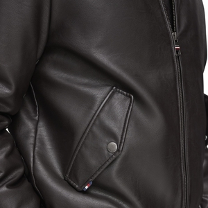 Nouveau 2025 OEM conception personnalisée veste en faux cuir moto vestes pour hommes vêtements d'extérieur hommes manteaux en cuir PU - Product Image 6