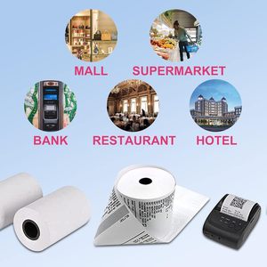 Высокопроизводительная термочувствительная бумага с покрытием для печати чеков, для рекламных акций, магазинов молочного чая и продуктов, 80*80 мм, 100 листов - Product Image 6