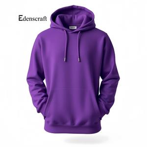 Sudadera con capucha informal sólida para hombre, cómoda mezcla de algodón suave, estampado en relieve, ropa de calle con cordón, estilo para uso diario - Product Image 1