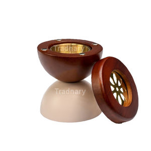 Kefaf – brûleur d'encens cadeau Ramadan Bakhoor, brûleur d'encens en bois carré en forme de plateau arabe Kefaf Mubkhar de traditionnel - Product Image 2
