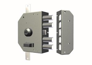 ชุดอุปกรณ์ล็อคประตูไม้แบบใช้ลูกบิด/ปั๊ม+กุญแจ ศิลปะ 3250 C E.60,5 Dx - Product Image 2