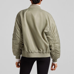 Vestes bomber tendance pour femmes, fournisseur OEM personnalisé, vente en gros B2B, usine, vestes de baseball pour femmes - Product Image 2