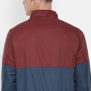 Meilleur tissu fait en polyester couleur bloquée hommes vestes col montant élégant couleur bloquée hommes vestes - Product Image 4
