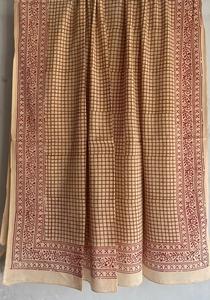 Jaipur-Écharpe en coton doux faite à la main traditionnelle-Écharpe respirante imprimée-Boho Chic-Écharpe 100% en coton faite à la main - Product Image 3