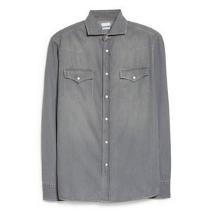 2025 personalizado mejor diseño hombres Camisa vaquera ropa de moda 100% algodón Etiqueta Privada hombres Camisa vaquera - Product Image 5