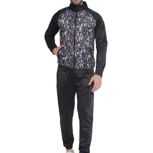 Chándal Deportivo de Poliéster para Hombre, Transpirable, Ecológico, de Alta Calidad, al por Mayor, Manga Larga, Ropa de Invierno, Diseño Sólido - Product Image 1