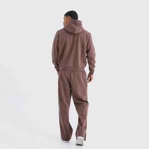 Conjunto Deportivo de 2 Piezas para Hombre, con Capucha y Pantalones Acampanados, de Forro Polar, con Estampado, para Invierno, OEM - Product Image 4