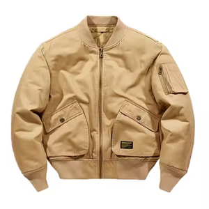 OEM Customized <b>Men's</b> <b>Jacket</b> Winter Warm Padded Thick Cotton Stand Collar Zipper Closure <b>Casual</b> Winter <b>Jacket</b> Ma1 Bomber <b>Jackets</b> - Product Image 1