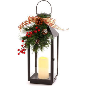 Indoor <b>Outdoor</b> Decorative Hanging <b>Lantern</b> <b>Black</b> Metal Candle Holder <b>Lanterns</b> for Christmas Wedding Party Decor at Good Price - Product Image 5