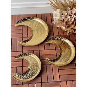 Vente en gros Plateau de service rectangulaire en marbre avec poignées dorées pour table de service chocolat noix Plateau décoratif pour fêtes de mariage - Product Image 3