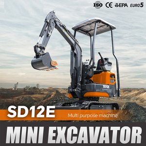 Mini-excavatrice polyvalente de très bonne qualité, 1,5 tonne, 3 tonnes, avec chenilles en caoutchouc, mini-pelle pour travaux agricoles, entretien des jardins, mini-excavatrice - Product Image 1