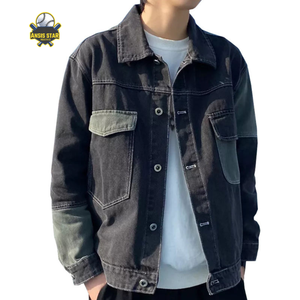 Chaquetas de Mezclilla 100% Algodón, Lavado Claro, Reversibles, Hechas a Medida, al por Mayor, Premium, para Hombre, Estilo Urbano, Casual, Ecológicas, Corte Regular - Product Image 2