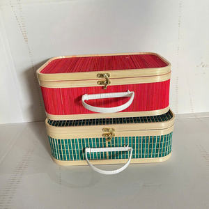 Panier cadeau en bambou tressé, boîte cadeau et emballage de rangement en bambou, boîte en bambou faite à la main, vente en gros par 99 Gold Data - Product Image 1