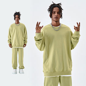 Offre Spéciale 100% coton unisexe pull sweat blanc Logo personnalisé hommes français éponge Hip Hop 400GSM pour automne sweats à capuche - Product Image 1