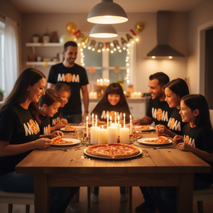 Camiseta familiar a juego para el primer cumpleaños de mamá, para celebrar con estilo - Product Image 3