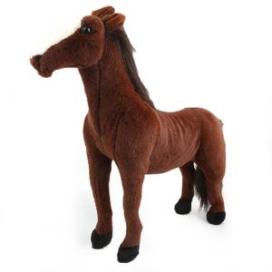 Jouet en peluche cheval - Marron - Product Image 1