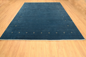 พรมขนแกะสีน้ำเงินแบบกาเบห์ พรมชนเผ่าทอมือ พรมปูพื้นขนนุ่ม ตกแต่งบ้านแสนสบาย แอดิเลด - Product Image 3