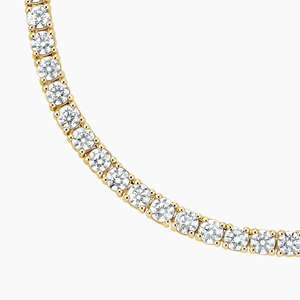 Cadena DE TENIS ostentosa de lujo personalizada para mujer 4,5mm corte moissanita diamante helado 925 Plata/oro de 10 quilates regalo amarillo fino de moda - Product Image 6