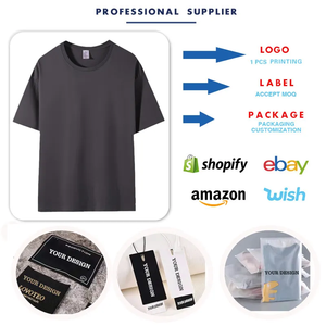 Camiseta de Manga Corta Personalizada por el Fabricante, 100% Algodón, Transpirable, Informal, Lisa, Unisex, Corte Regular, Gruesa, Lavada - Product Image 5