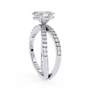 Elegante 1.52CT Oval Cut Lab Grown Diamond 14K Anillo de oro Regalo de joyería de lujo para mujeres Venta al por mayor Proveedor en línea - Product Image 6